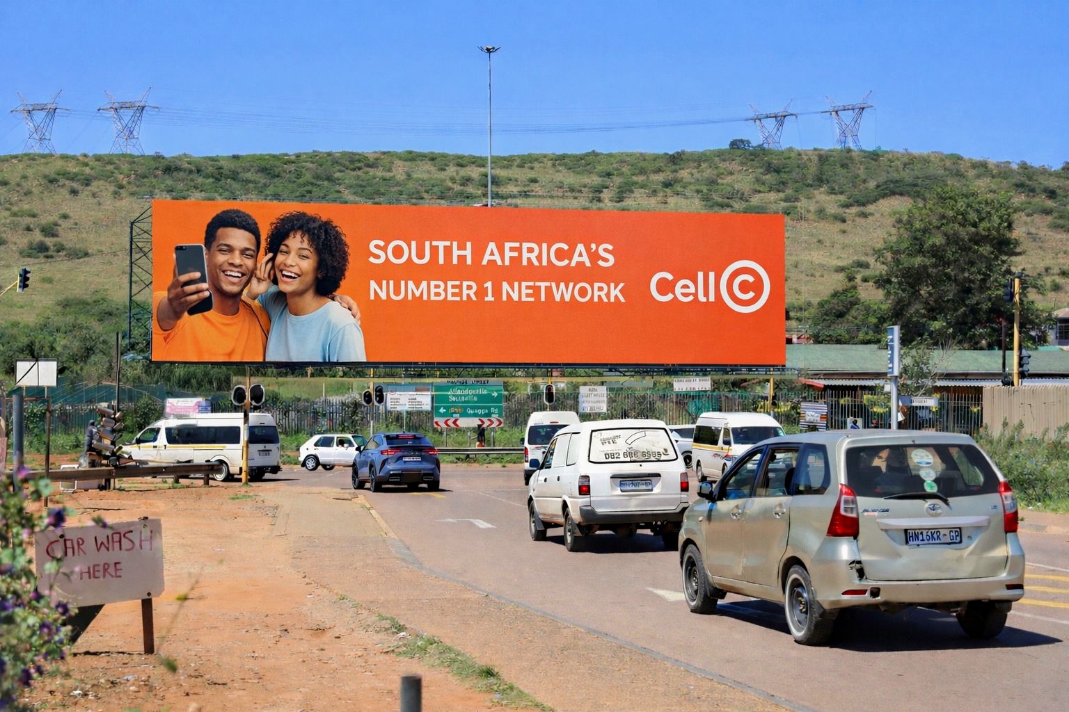 Cell C highway billboard — Hlophe Outdoor Media